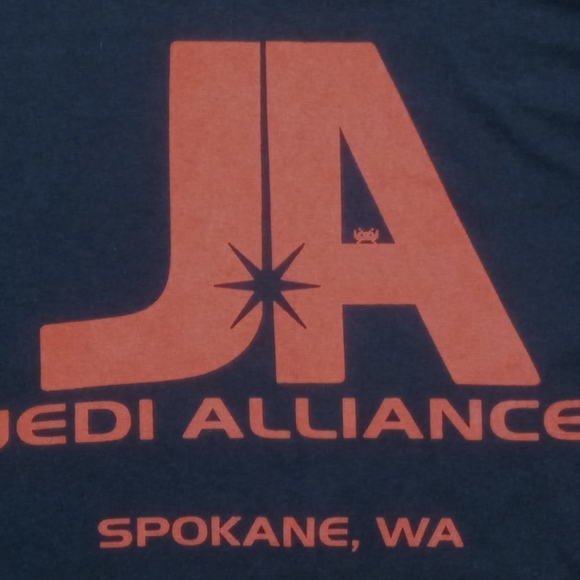 Jedi Alliance Church of Pop Culture Spokane Arcade t shirt gamer Star Wars - Picture 1 of 6